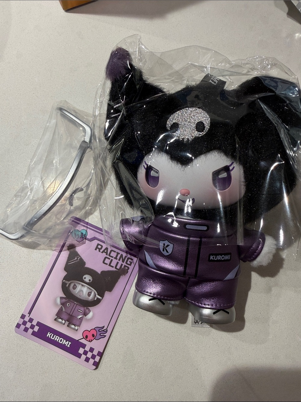 Kuromi Purple Racing Club Plush Toy